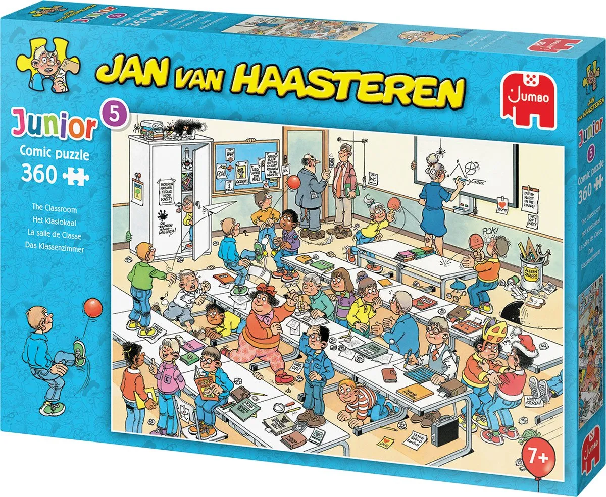 Jan van Haasteren Junior Het Klaslokaal Puzzel 360 Stuks - Meerkleurig
