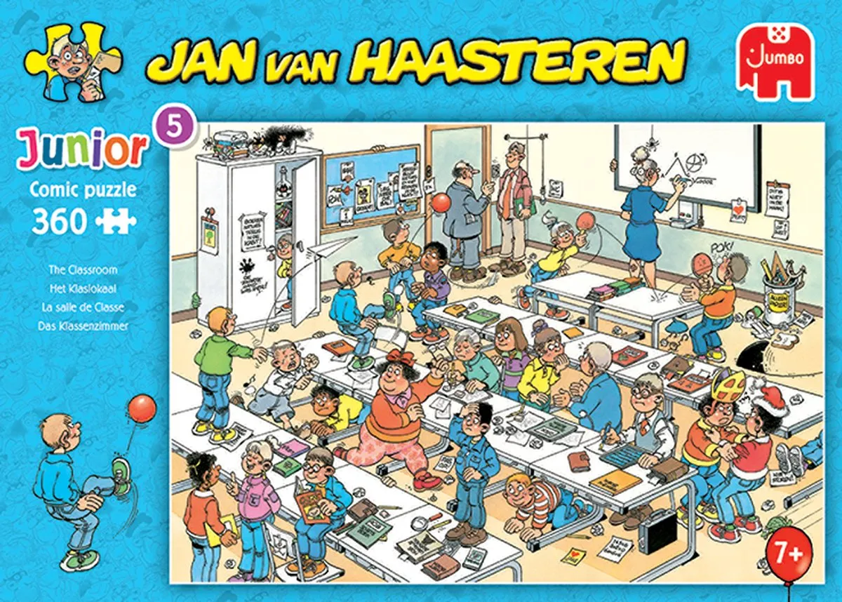 Jan van Haasteren Junior Het Klaslokaal Puzzel 360 Stuks - Meerkleurig