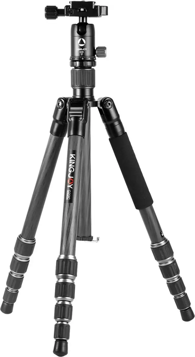 Kingjoy G22C+G00 Statief - 3 Secties - Zwart