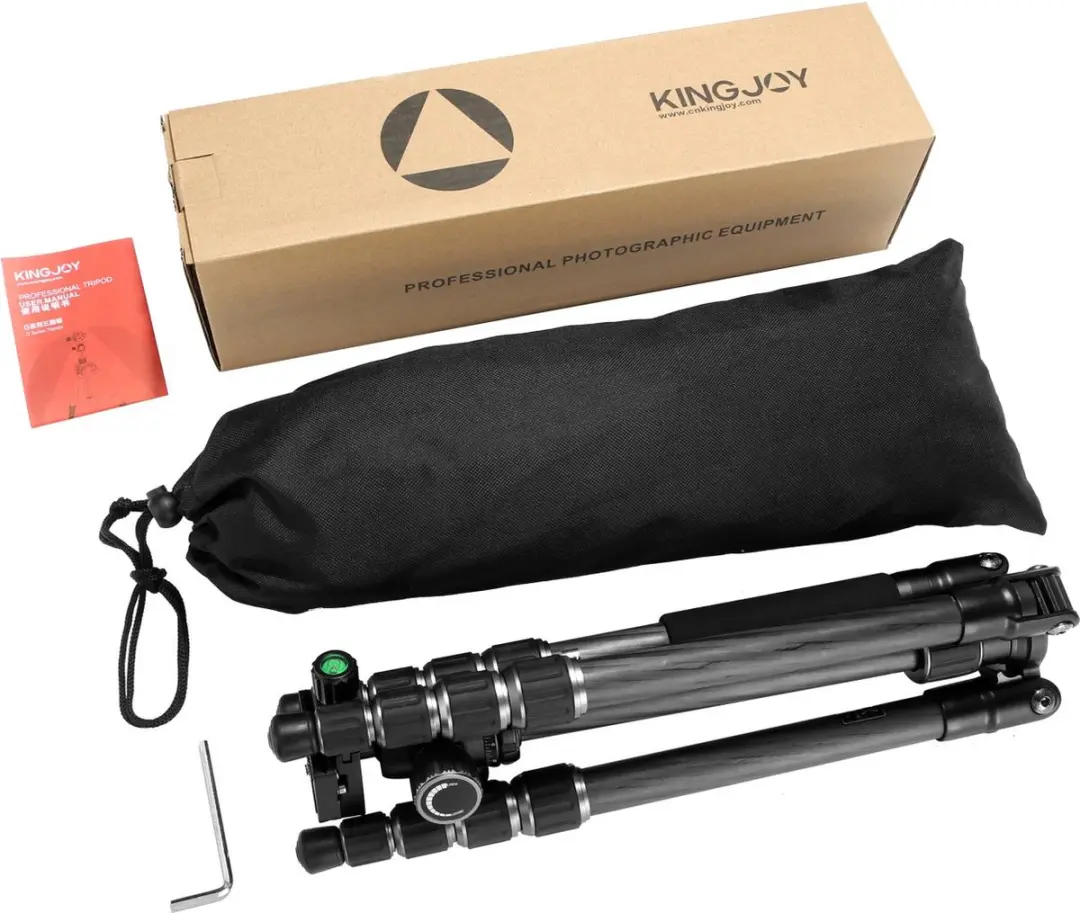 Kingjoy G22C+G00 Statief - 3 Secties - Zwart