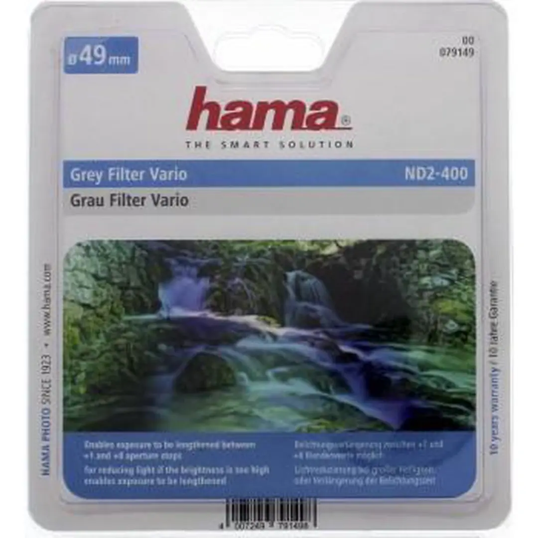 Hama Vario ND2-400 Grijs Filter - 49mm - afbeelding 3 van 5