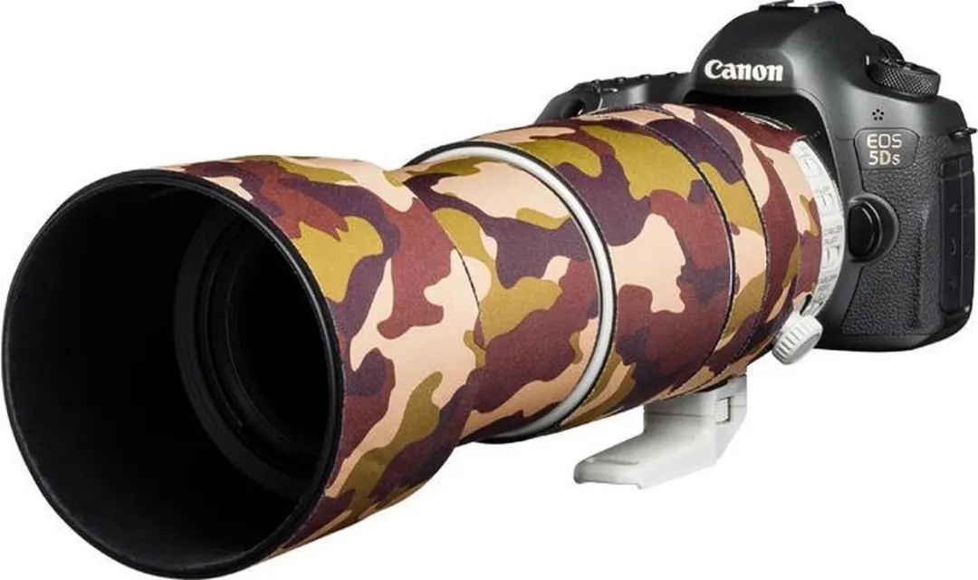 EasyCover Lens Oak Brown Camo - Camerahoesje voor Canon EF 100-400mm f/4.5-5.6L IS II USM