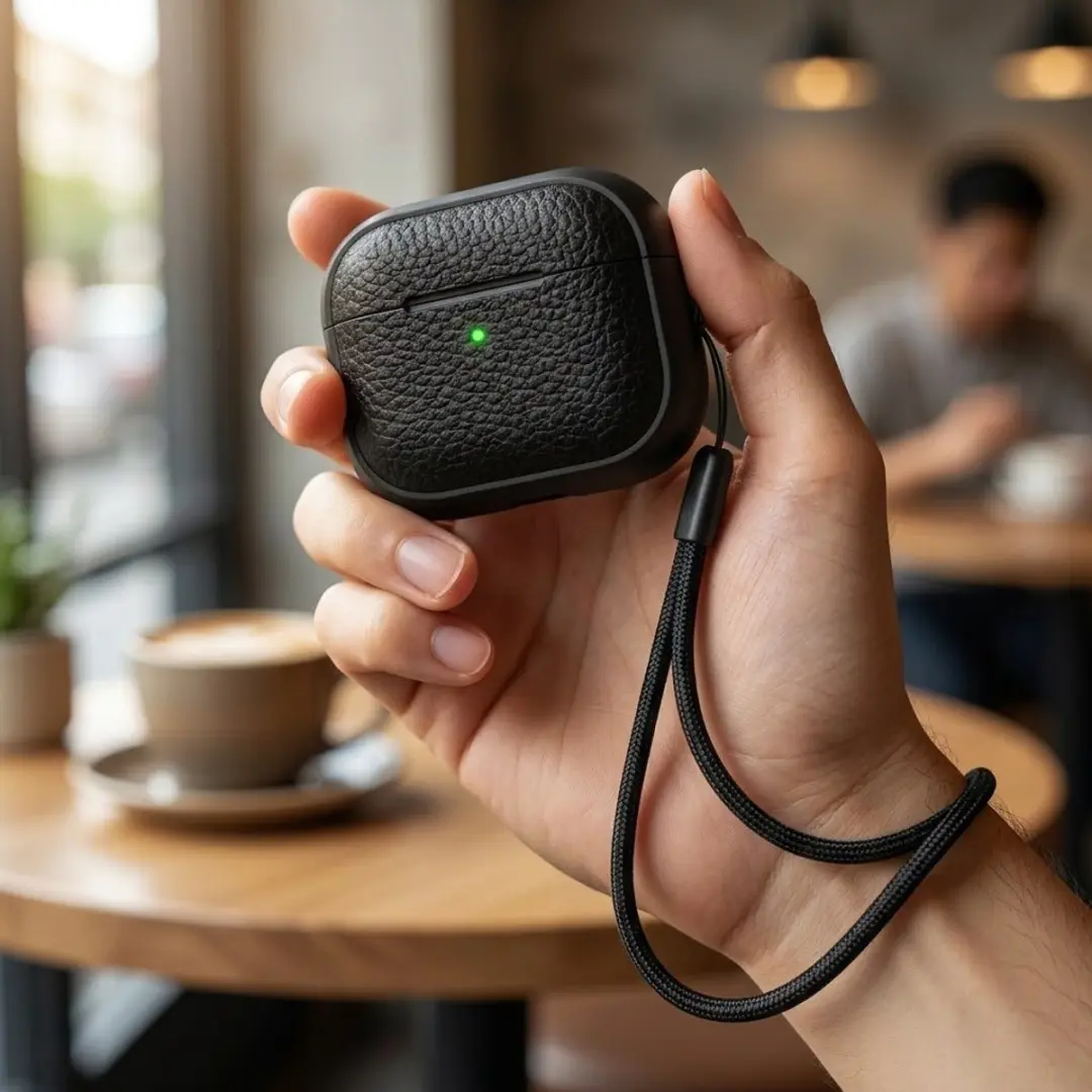 NUVEX Hoesje AirPods Pro 2 - Zwart - met reinigingsset