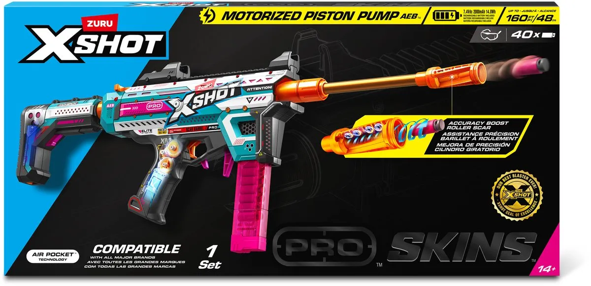 XSHOT Pro Motorized Piston Pump AEB 36821 Speelgoedblaster - Meerkleurig - afbeelding 4 van 6