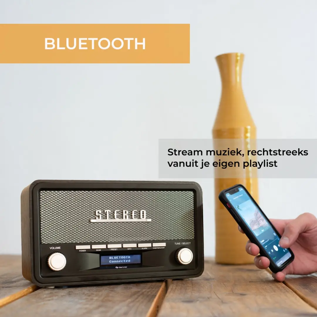 Denver DAB18DG DAB Radio - Donkergrijs