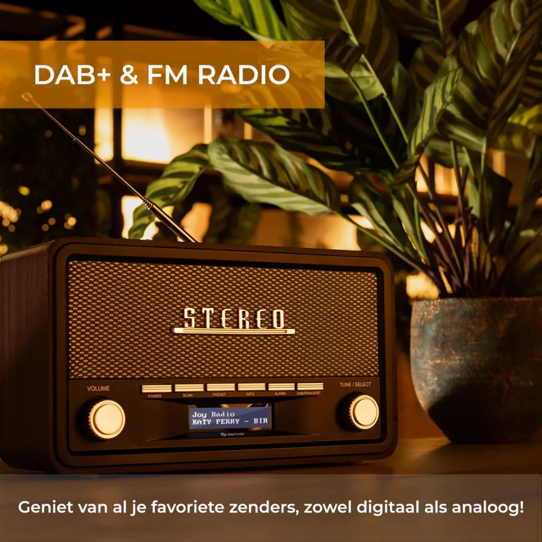 Denver DAB18DG DAB Radio - Donkergrijs