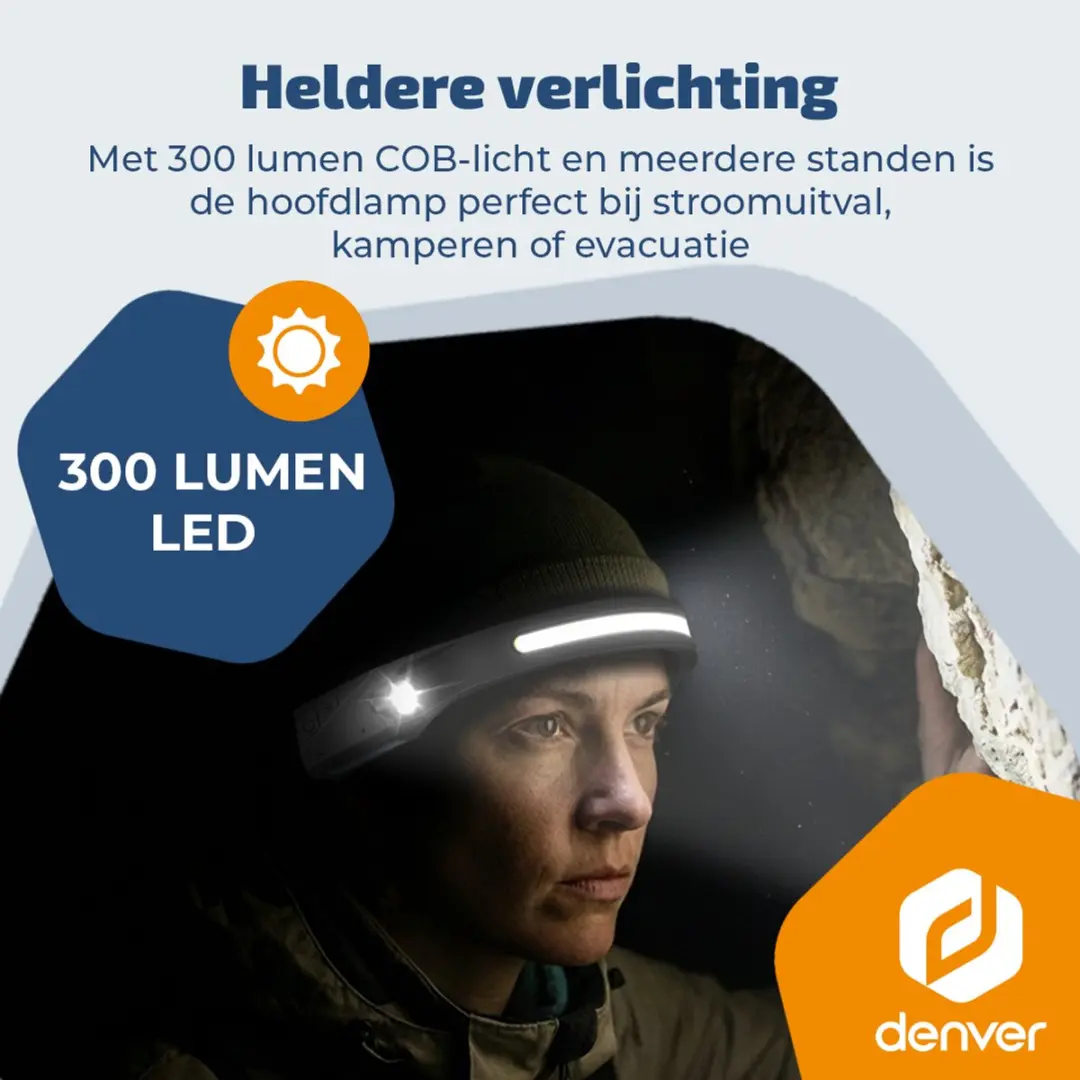 Denver Noodpakket NDCMPKT25 - Noodradio Powerbank Hoofdlamp - 10x AA
