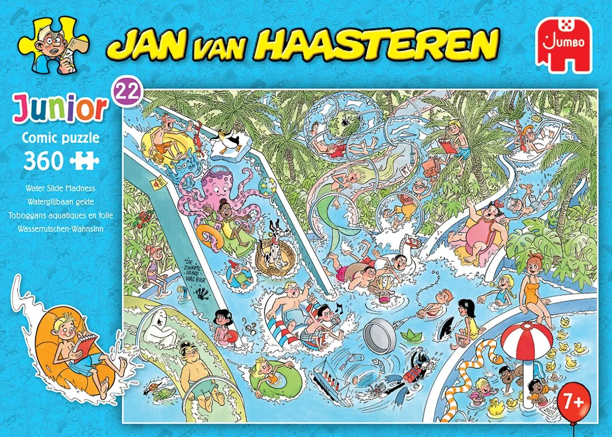 Jan van Haasteren Junior 22 Waterglijbaan 360 Stuks - Meerkleurig
