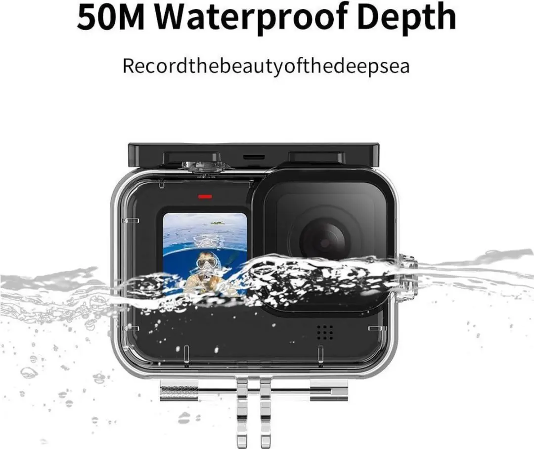 Telesin Waterdichte Housing 50M voor GoPro 9/10/11 - Transparant - afbeelding 4 van 6