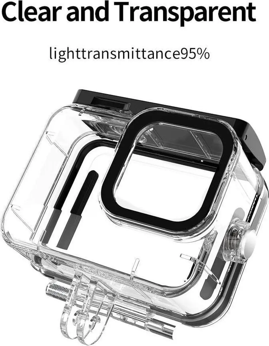 Telesin Waterdichte Housing 50M voor GoPro 9/10/11 - Transparant - afbeelding 3 van 6