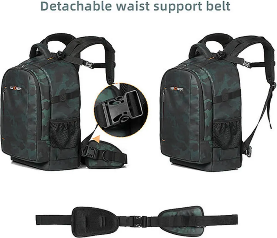K&F Concept KF13.119 Rugtas 23L - Black/Green