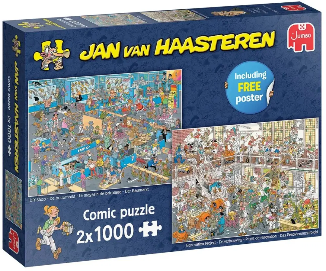 Jan van Haasteren De Verbouwing & Bouwmarkt Legpuzzel 1000 Stuks - 2x1000 - afbeelding 6 van 6