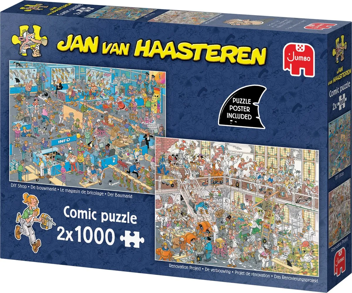Jan van Haasteren De Verbouwing & Bouwmarkt Legpuzzel 1000 Stuks - 2x1000