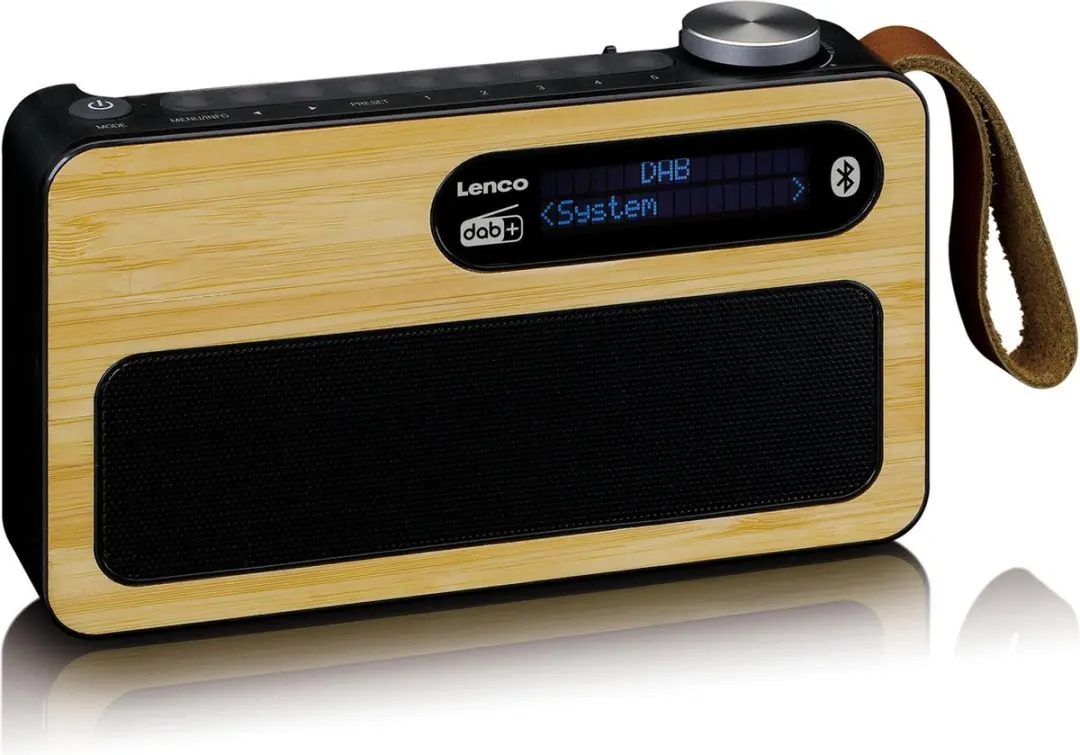 Lenco PDR-040BAMBOOBK DAB Radio