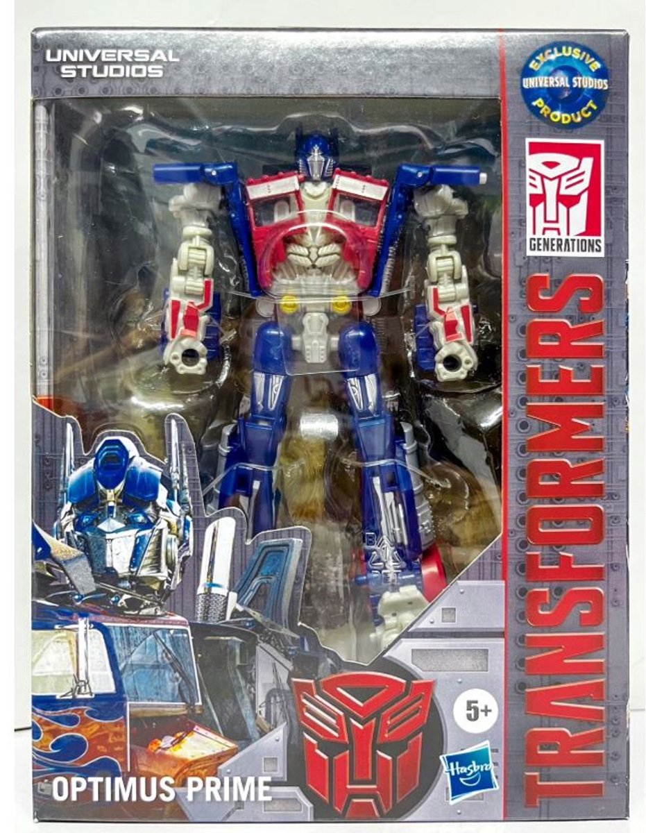 Transformers Universal Studios Deluxe Class Optimus Prime Figure Hasbro