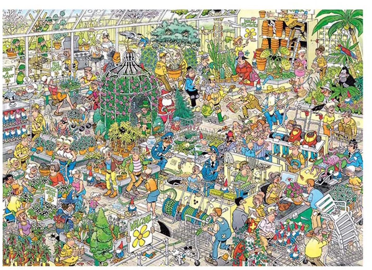Jan van Haasteren Het Tuincentrum Legpuzzel 1000 Stuks - Meerkleurig