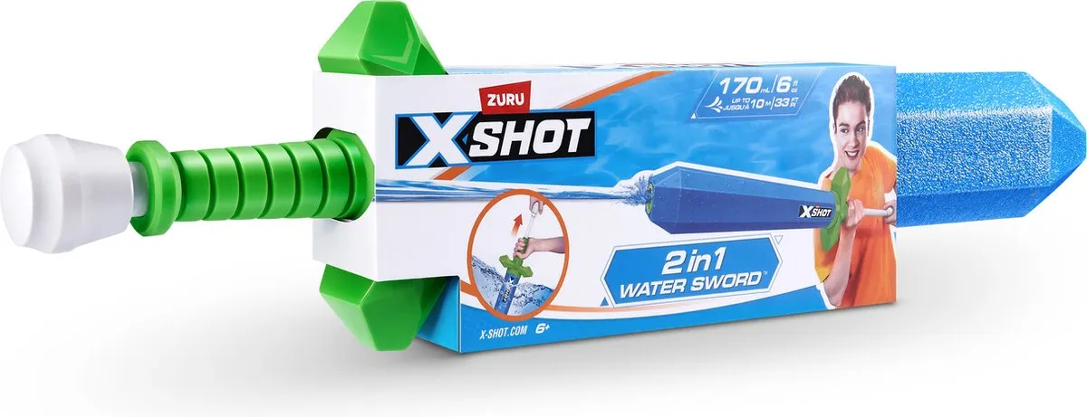 XSHOT XSHOT 118122 Waterpistool 2-in-1 Waterzwaard - 170ml - Meerkleurig