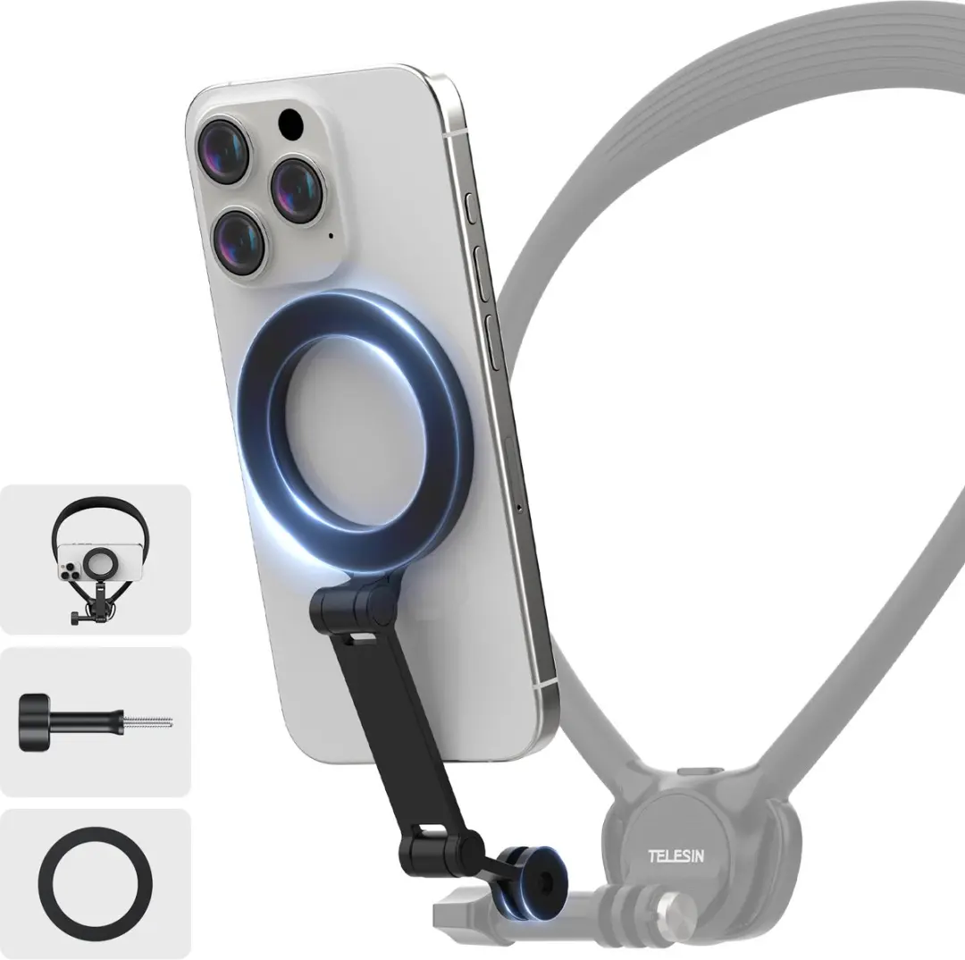 Telesin Smartphone MagSafe Adapter T-P7-MB-01 - GoPro Mount - Zwart