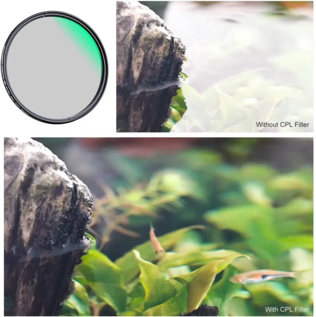 K&F Concept 52mm Circulair Polarisatiefilter Nano-A MLC KF-01.1154 - Zwart