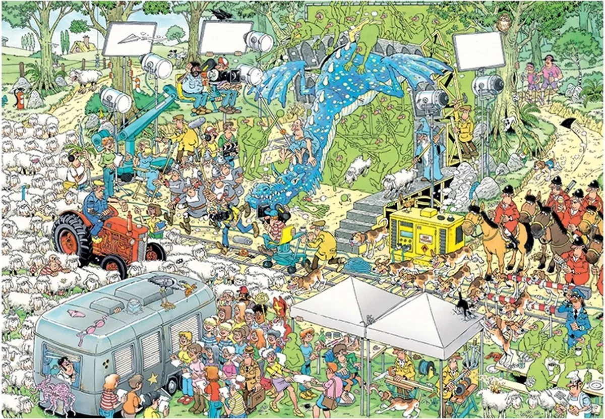 Jan van Haasteren De Filmset Puzzel 2000 Stuks - Meerkleurig - afbeelding 6 van 6