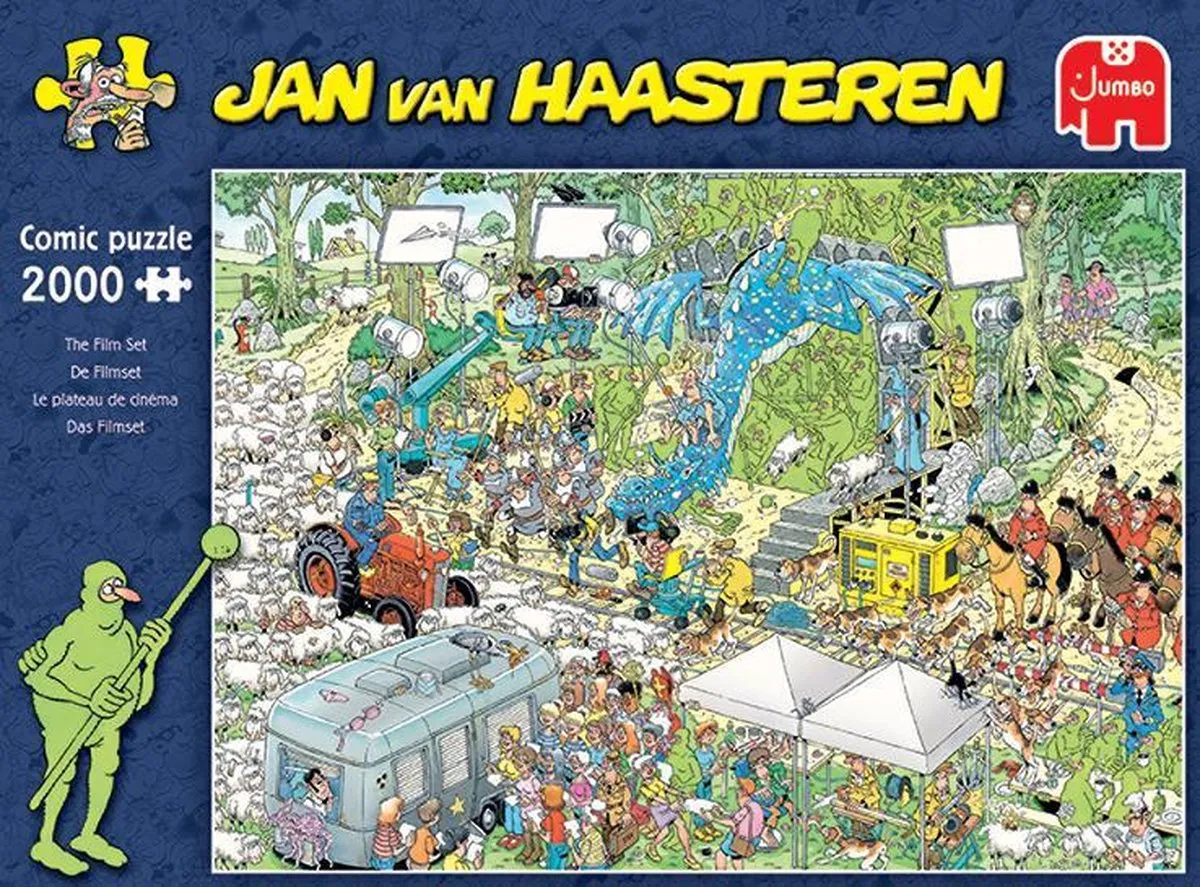 Jan van Haasteren De Filmset Puzzel 2000 Stuks - Meerkleurig