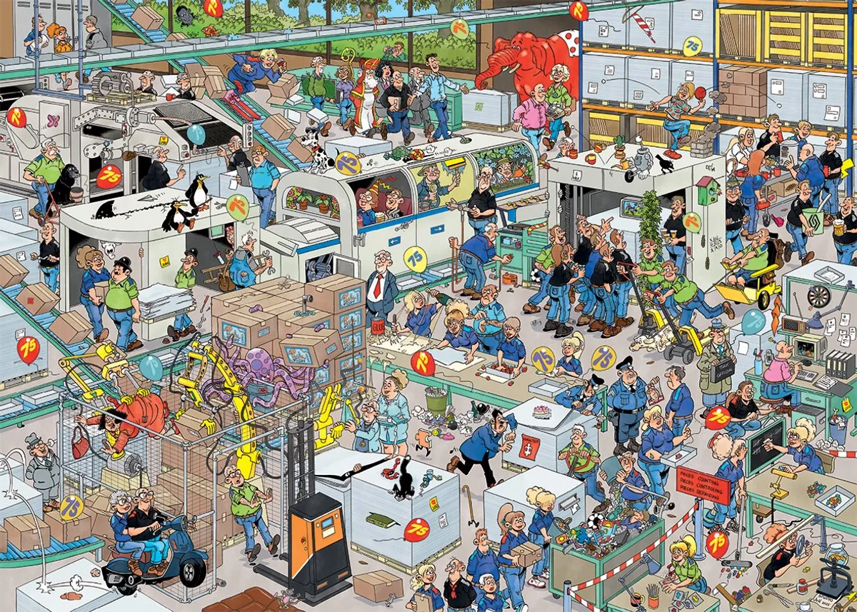 Jan van Haasteren 1000 Stuks Puzzel - Meerkleurig
