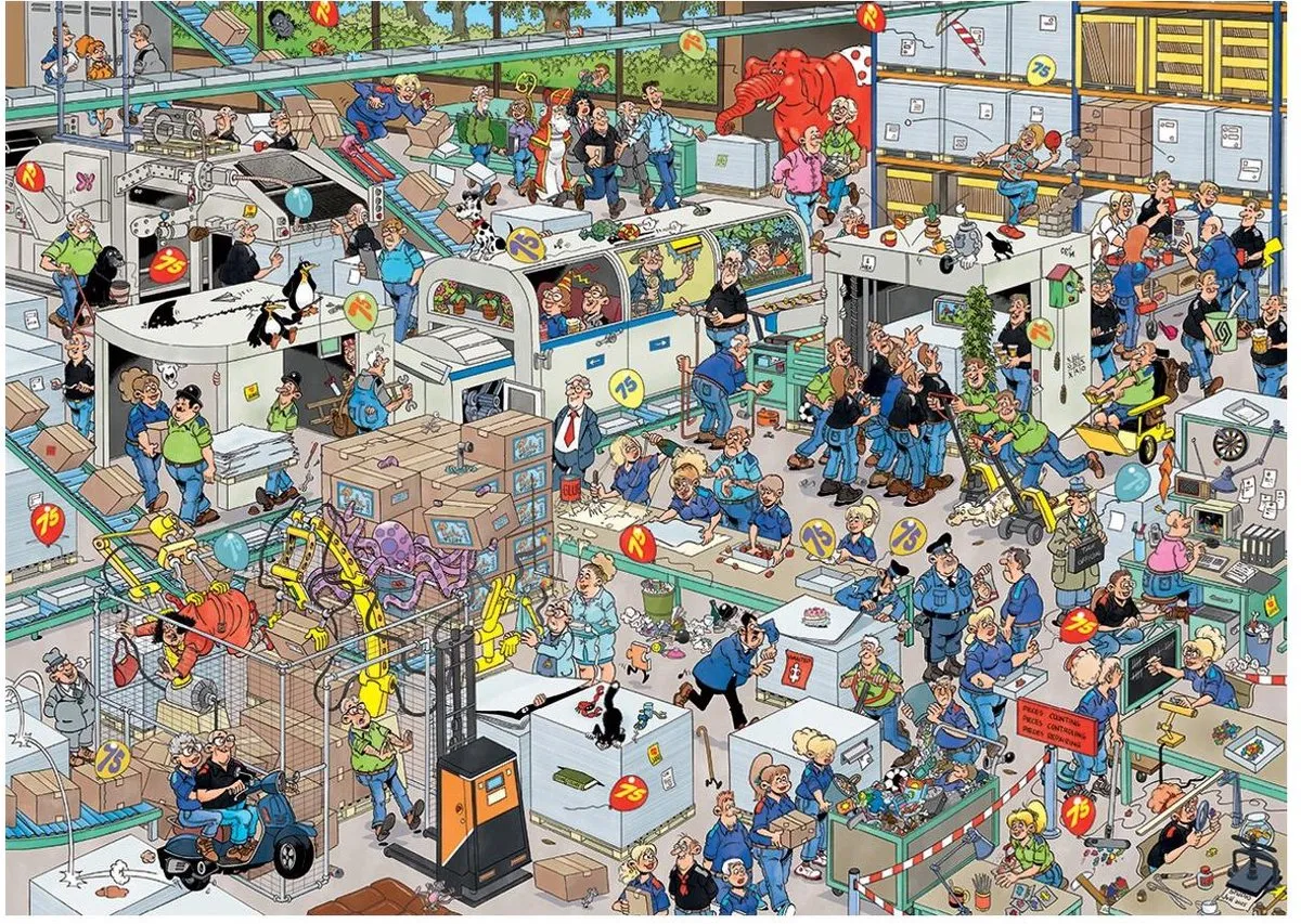 Jan van Haasteren 1000 Stuks Puzzel - Meerkleurig