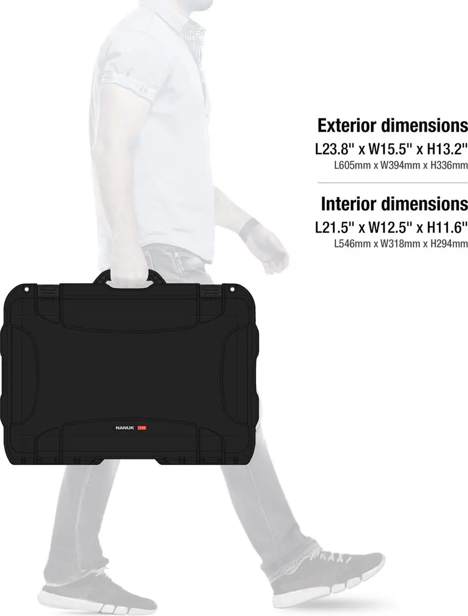 Nanuk 938 Koffer - Zwart