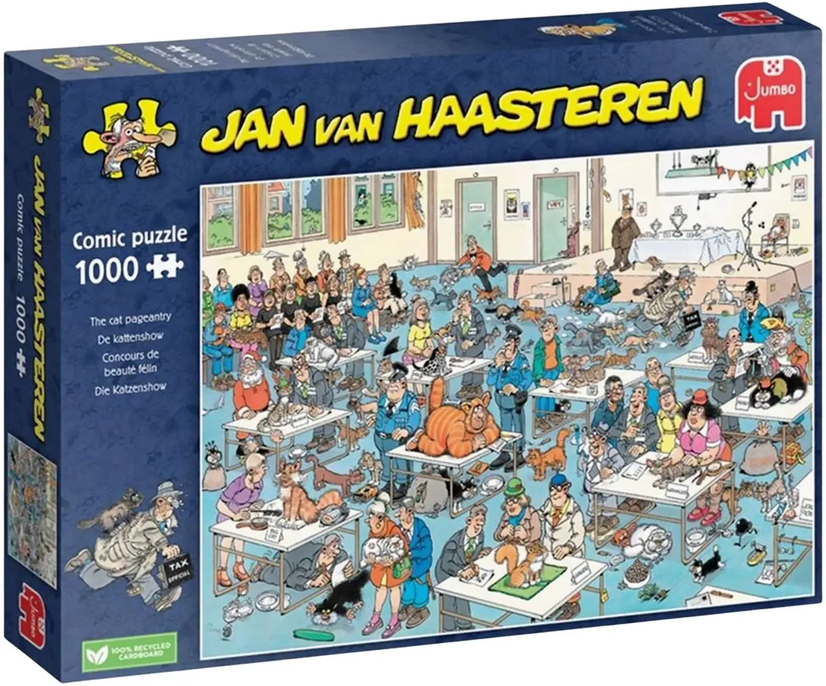 Jan van Haasteren De Kattenshow Puzzel 1000 Stuks - Meerkleurig