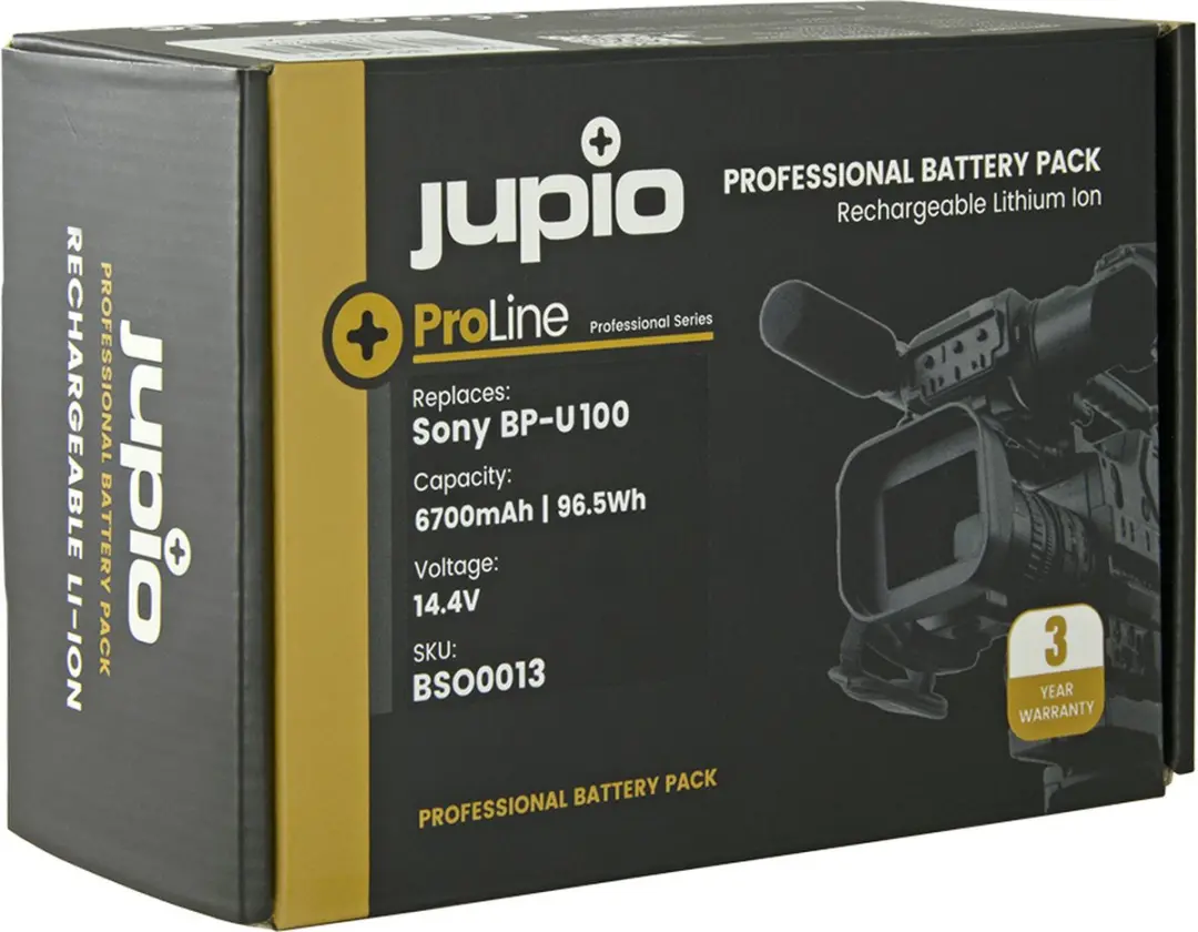 Jupio ProLine BP-U100 Accu 6700mAh - Videocamera