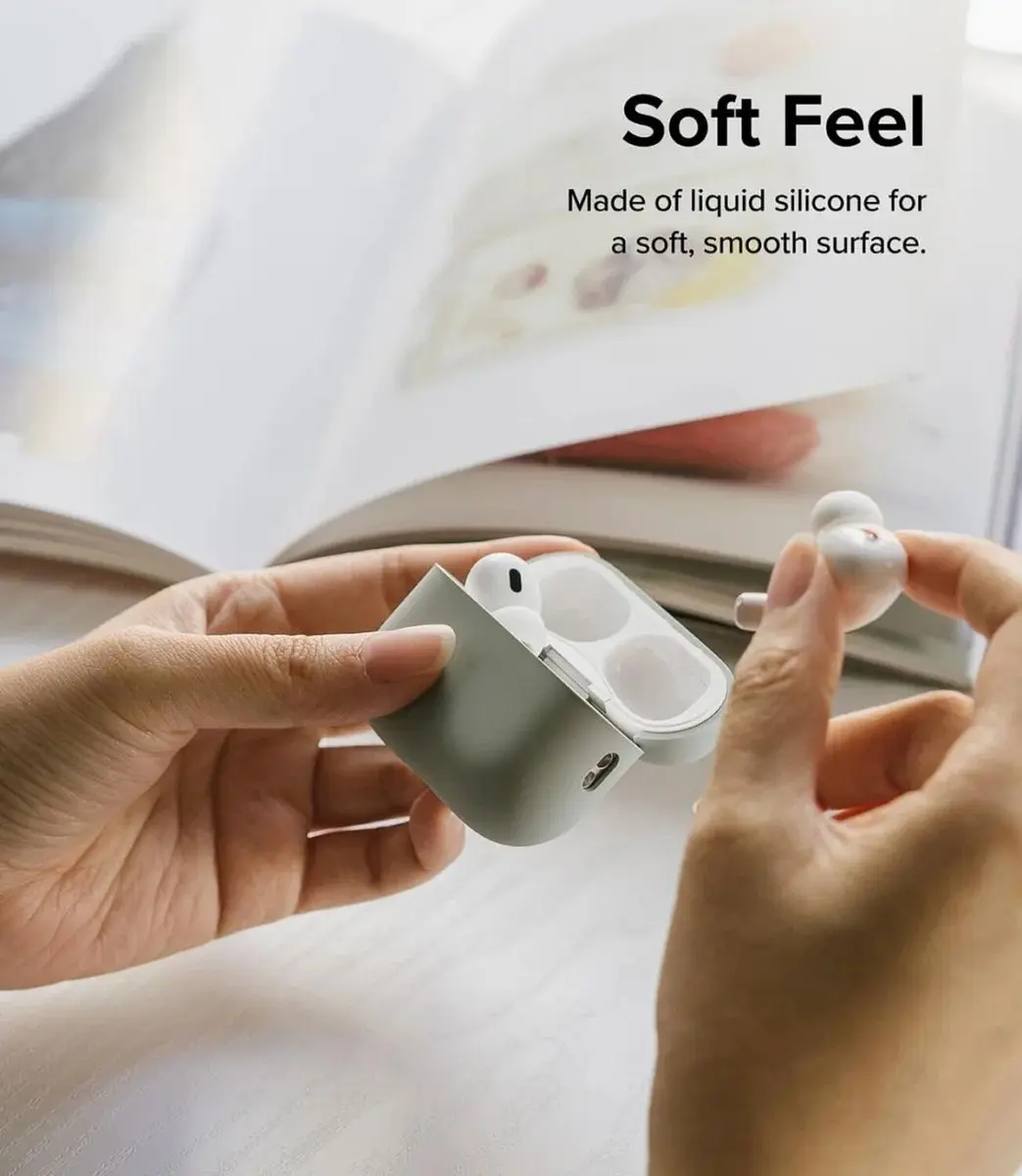 Ringke Siliconen Hoesje AirPods Pro 1/2 - Lichtblauw