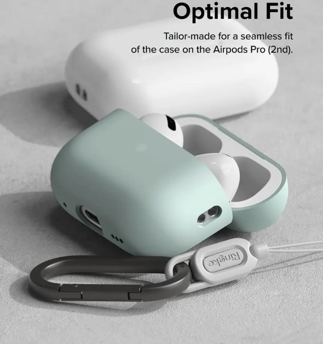 Ringke Siliconen Hoesje AirPods Pro 1/2 - Lichtblauw
