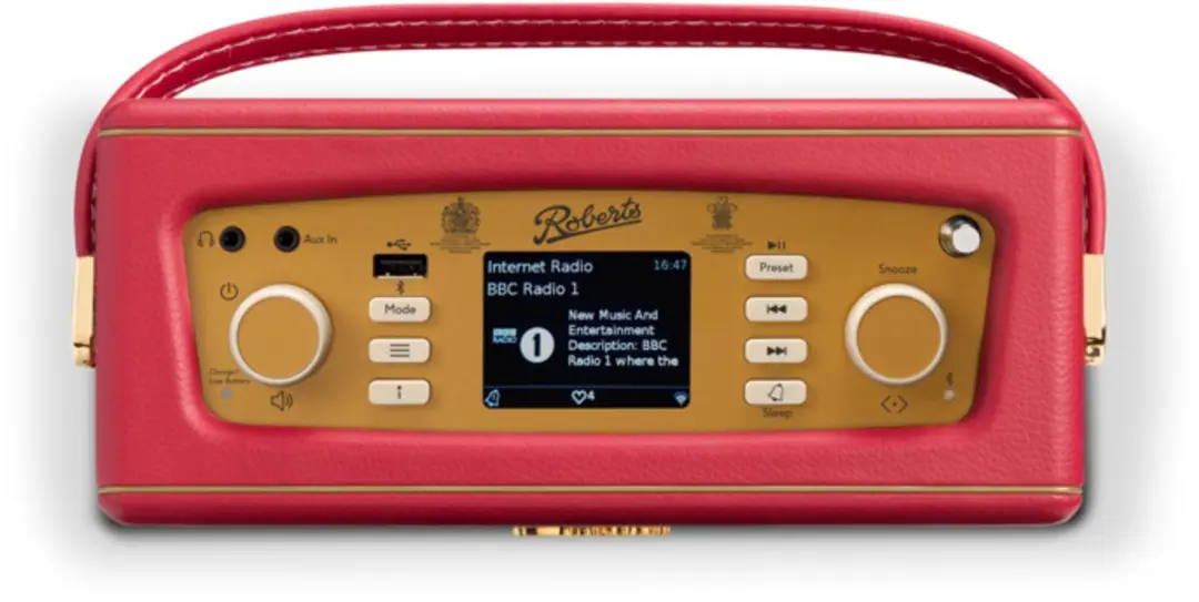 Roberts Revival iStream 3L Radio - Rood - afbeelding 6 van 6