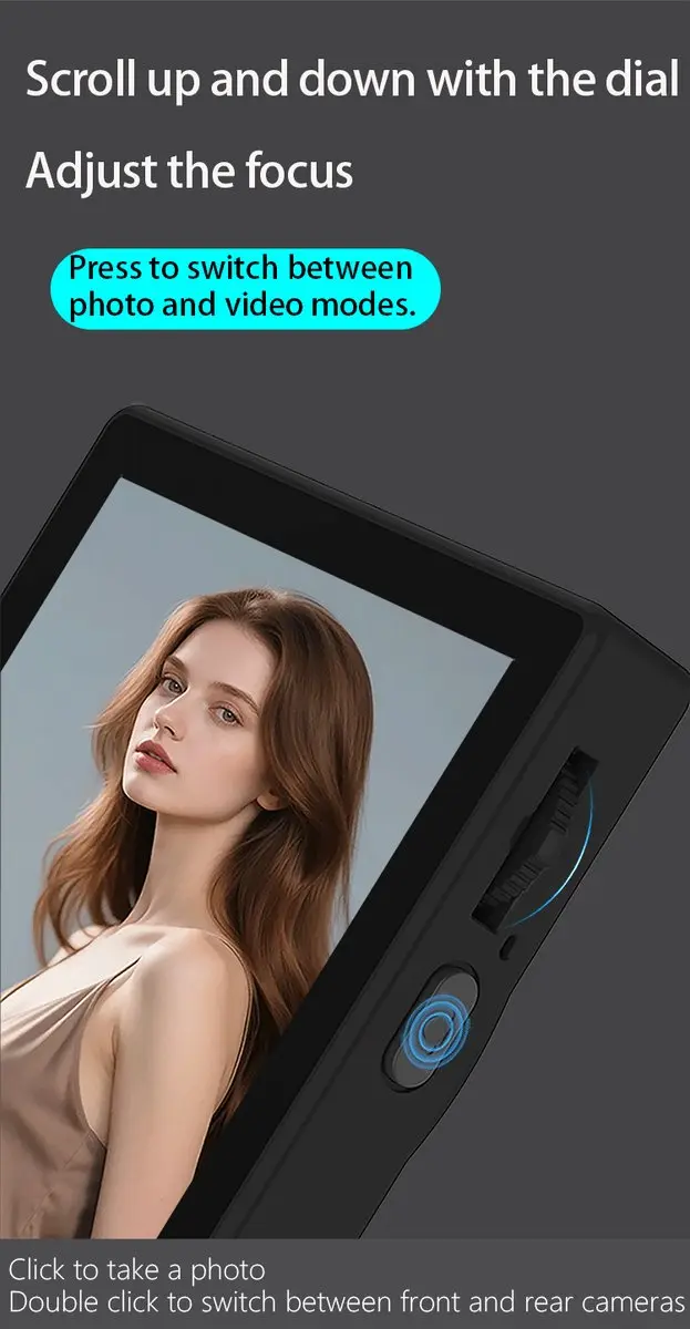 MOJOGEAR VS4 Touchscreen Vlogmonitor - Zwart