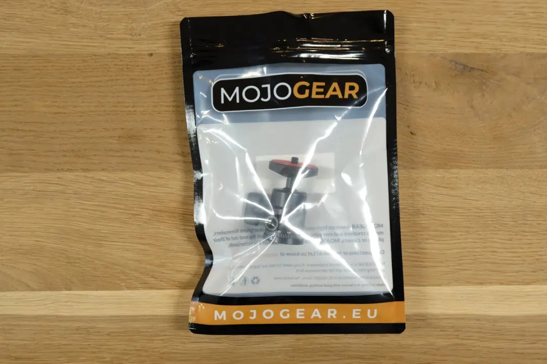 MOJOGEAR P05 Draaibare Statiefkop - 360° Balhoofd - 3kg - Zwart/Rood