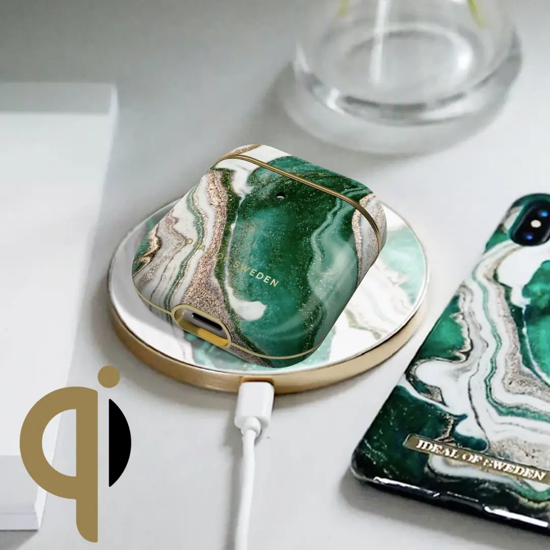 iDeal of Sweden AirPods Case IDFAPC-98 - Golden Jade Marble - afbeelding 6 van 6