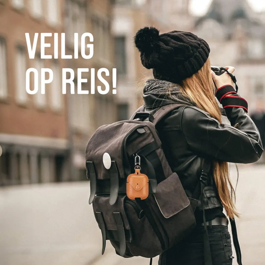 NUVEX Hoesje AirPods 3 Lichtbruin Leer - 1 Stuks