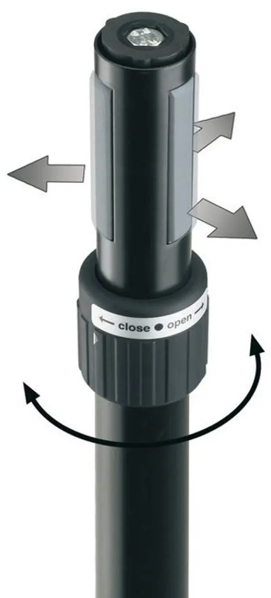 König & Meyer 21366 Ring Lock Tussenpaal - Zwart