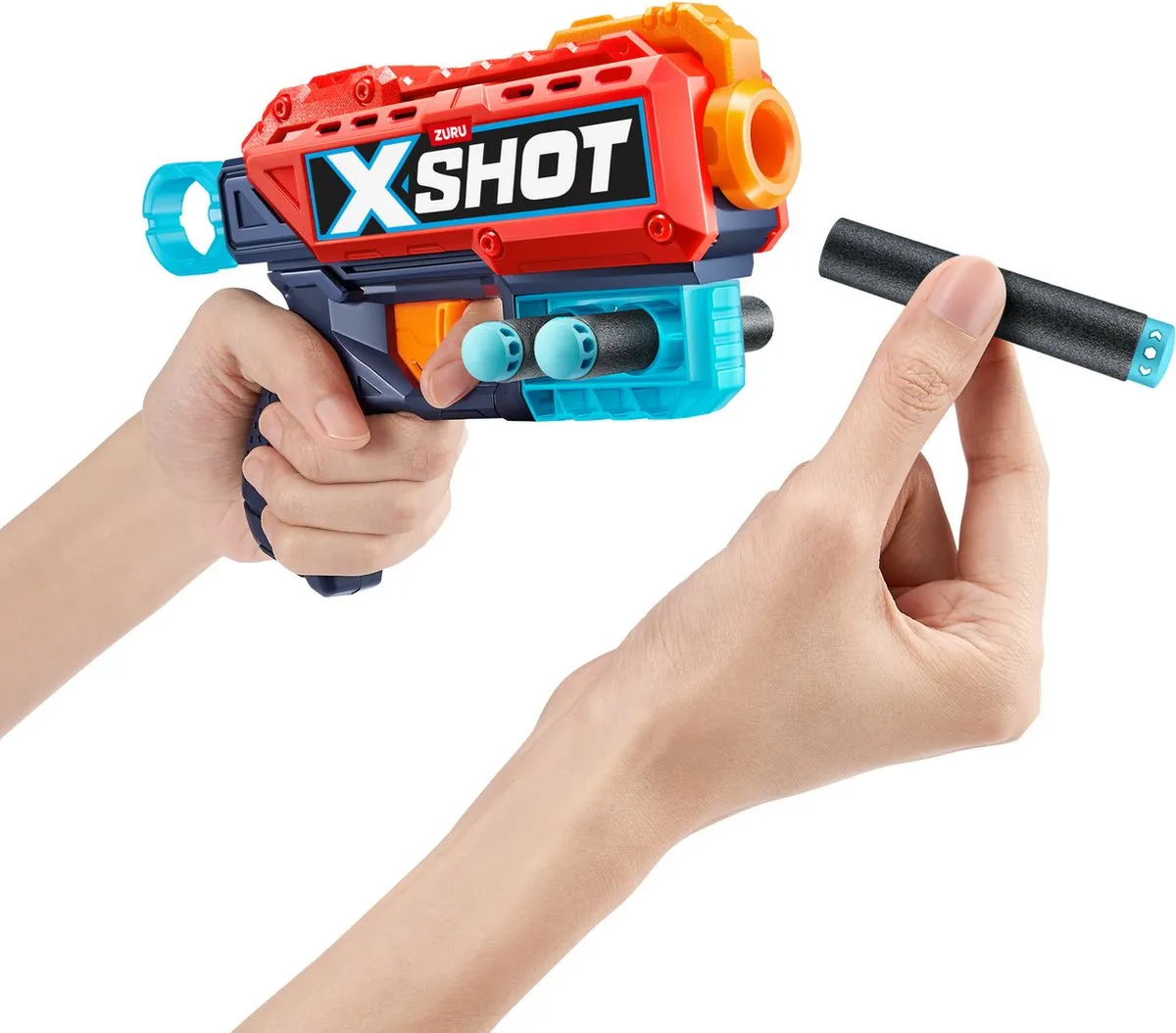 XSHOT Excel Kickback Blaster 36184 - 8 Pijltjes Multicolore