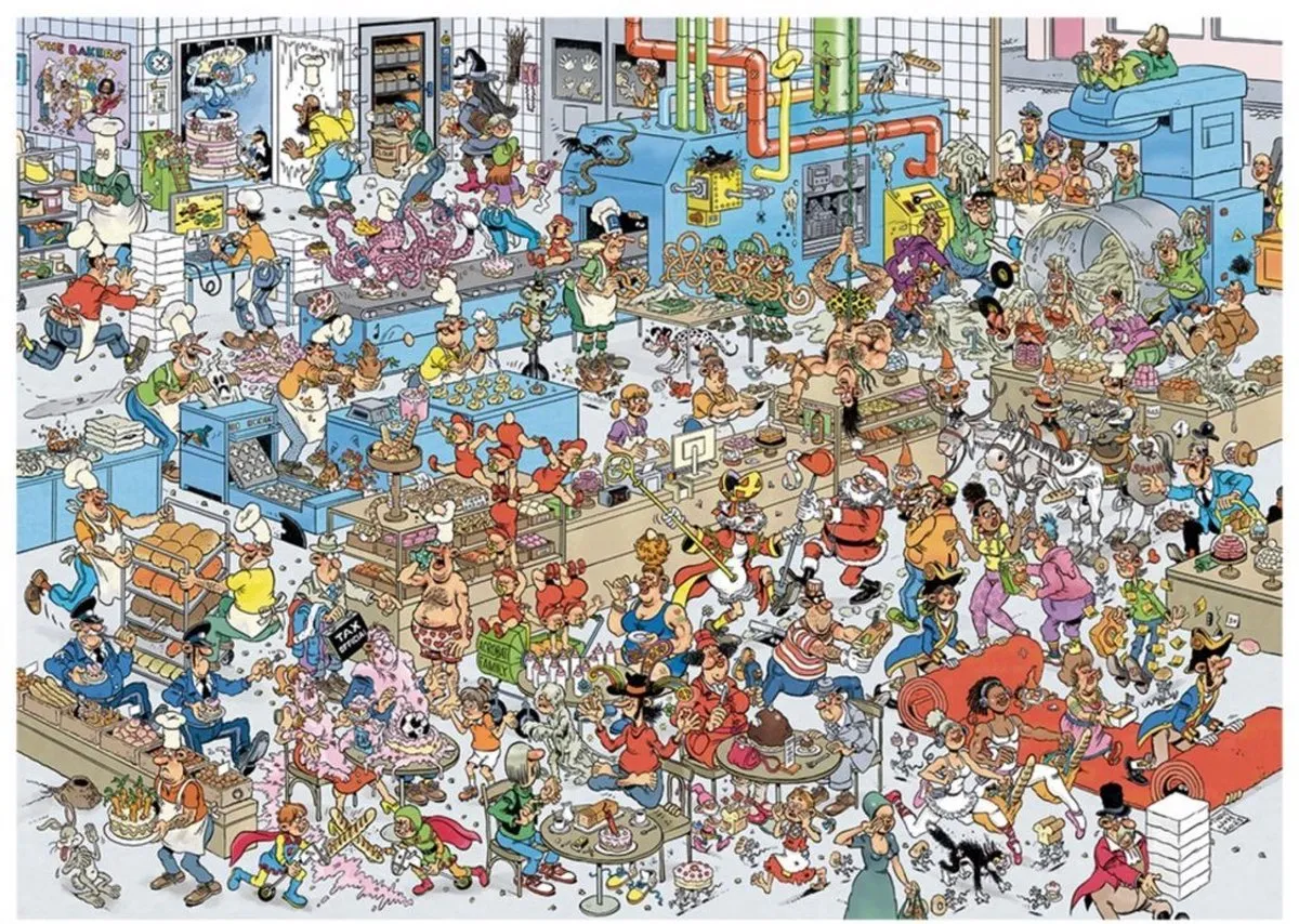 Jan van Haasteren De Bakkerij Puzzel 2000 Stuks - Meerkleurig