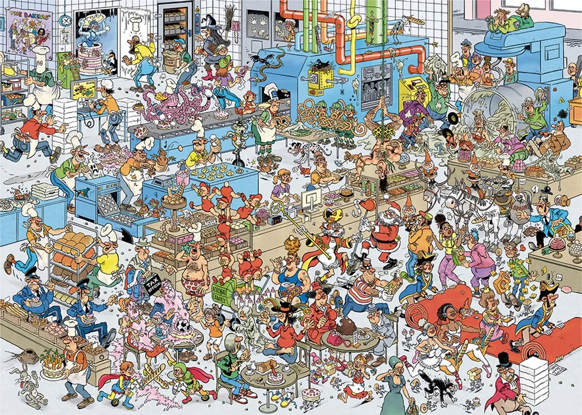 Jan van Haasteren De Bakkerij Puzzel 2000 Stuks - Meerkleurig