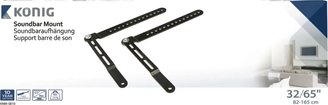 Konig KNM-SB10 Speakersteun - Muur - Zwart