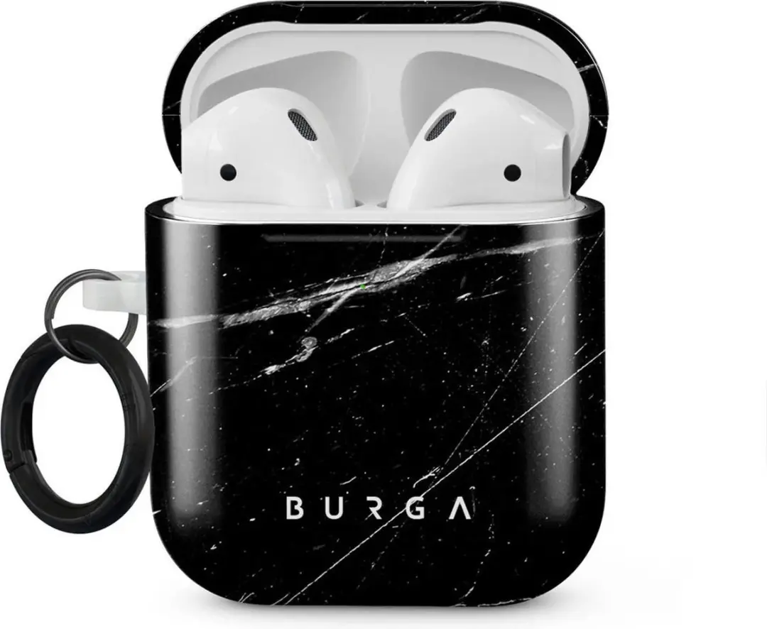 Burga Hoesje Apple AirPods 1 Noir Origin - Zwart