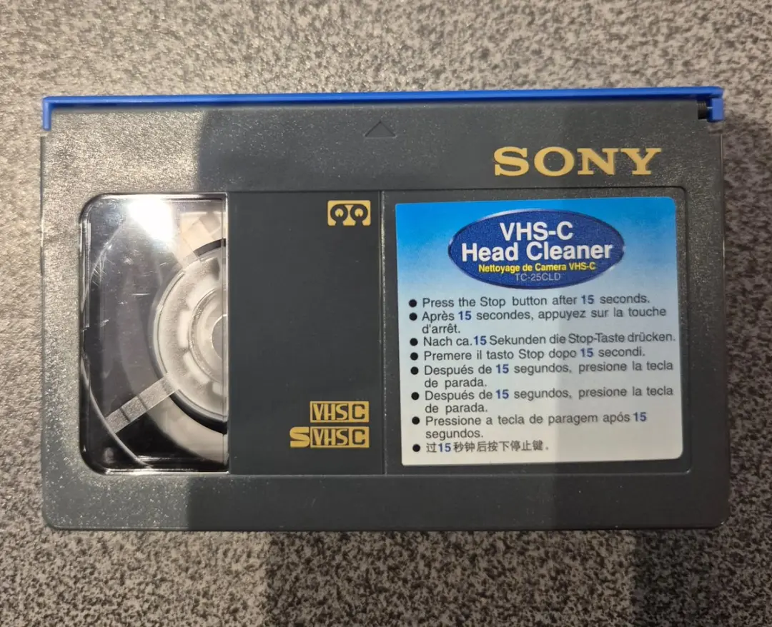 Sony TC-25CLD VHS-C Camera Head Cleaner