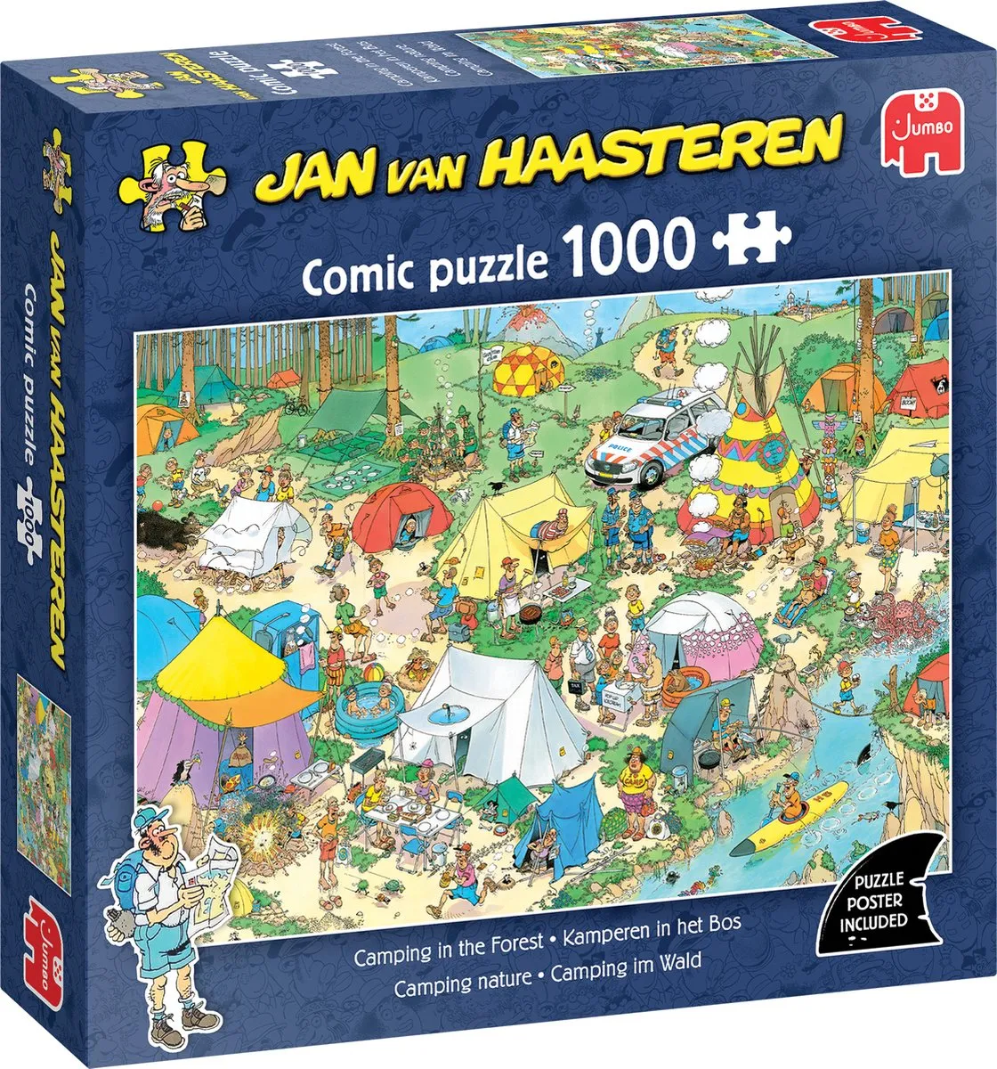 Jan van Haasteren Kamperen in het Bos Legpuzzel 1000 Stuks