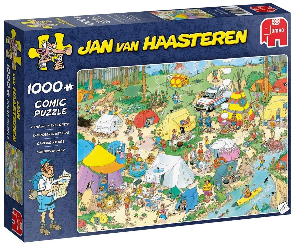 Jan van Haasteren Kamperen in het Bos Legpuzzel 1000 Stuks - Meerkleurig - afbeelding 6 van 6