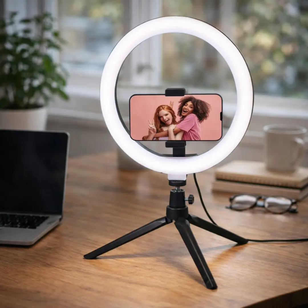 Grundig Ringlamp 10 Inch - Zwart