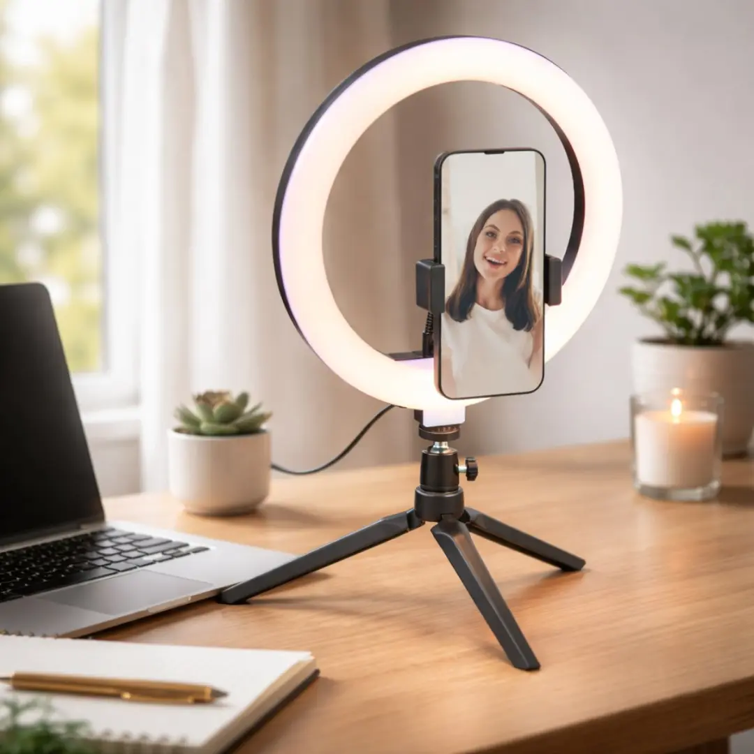 Grundig Ringlamp 10 Inch - Zwart