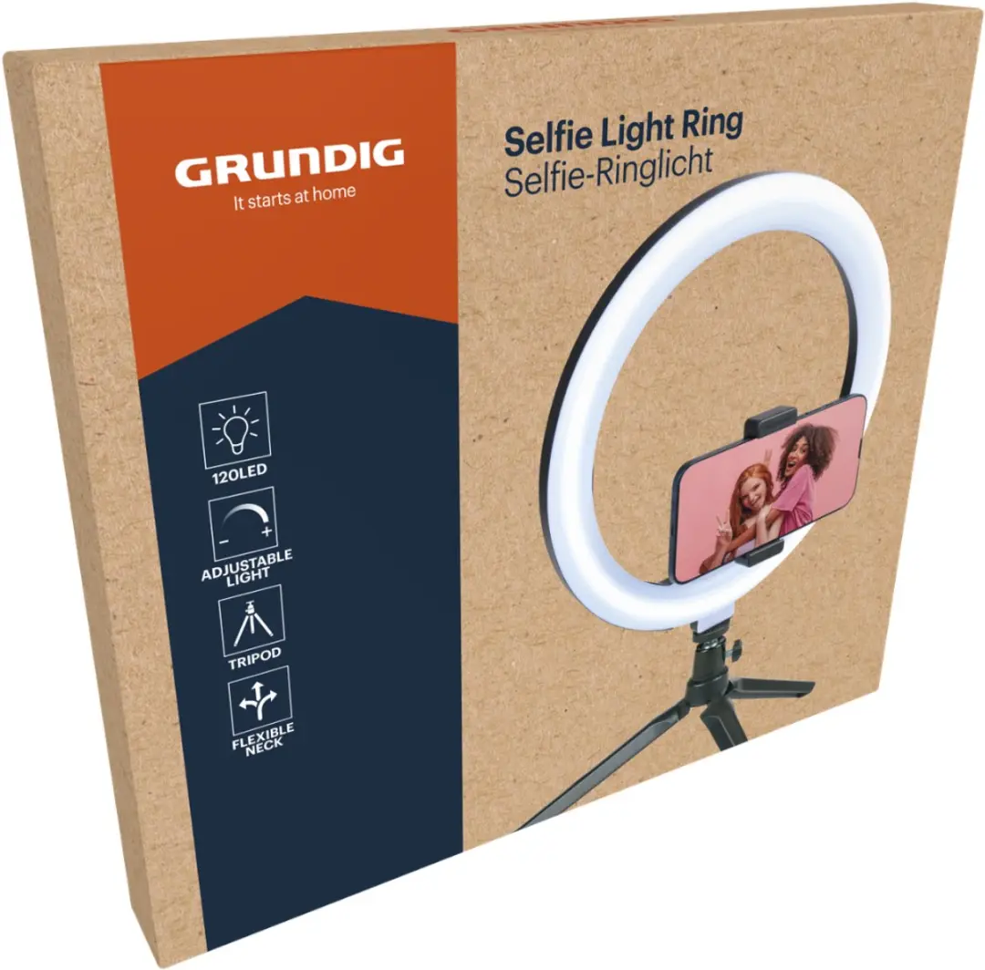 Grundig Ringlamp 10 Inch - Zwart