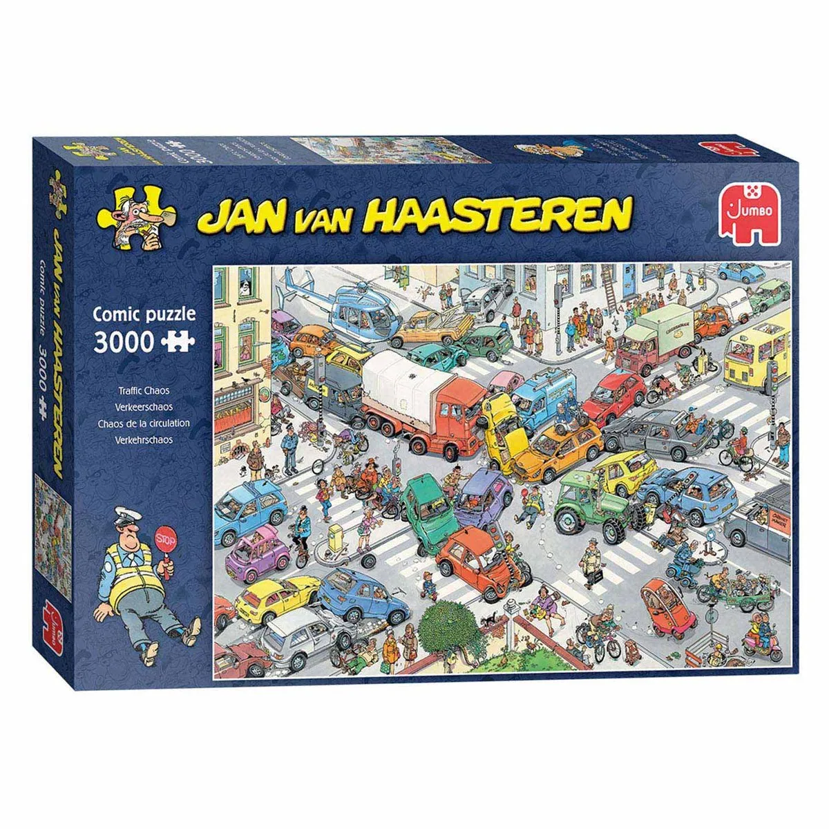 Jan van Haasteren Verkeerschaos Legpuzzel 3000 Stuks - Meerkleurig
